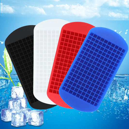 160-Cube Silicone Ice Tray - Black Ice Mold