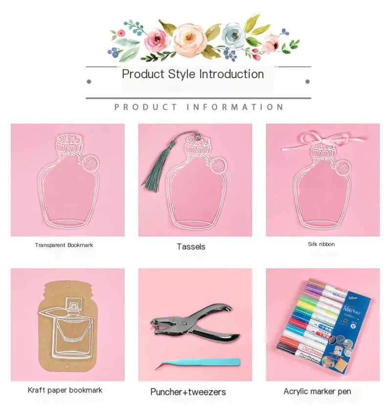 DIY Dried Flower Bookmark Kit